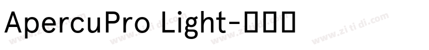 ApercuPro Light字体转换